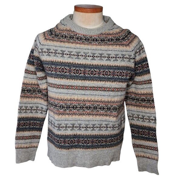 J Crew Merchantile Other - J Crew Mercantile Crewneck Sweater Mens M Fair Isle Wool Grandpa Academia Preppy